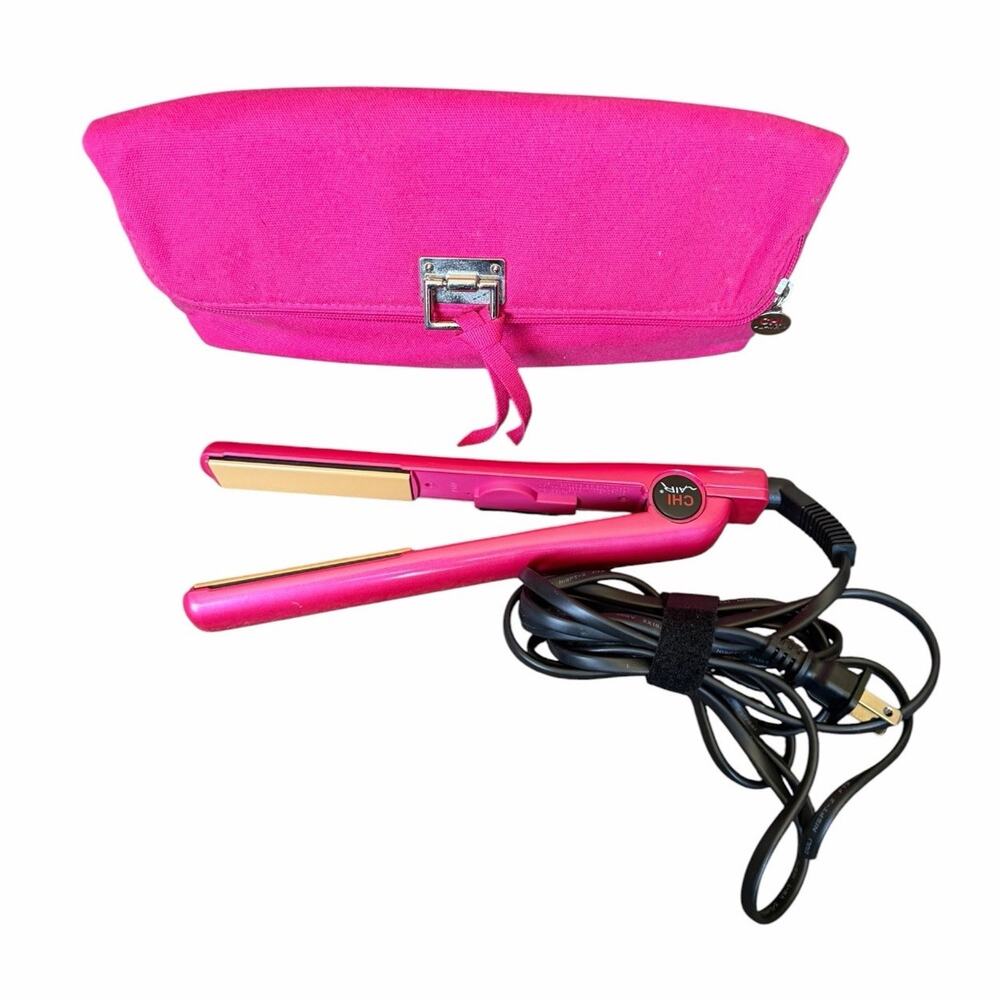 CHI Expert Pink Flat Iron Babyliss Pro Mini Flat Iron Bundle Tested Working - Picture 6 of 16